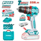 Máy khoan động lực dùng pin 20V Total TIDLI20558 (2 Pin 2.0Ah, 1 Sạc)