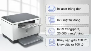 Máy in laser trắng đen đa năng HP LaserJet MFP M236dw Wifi (9YF95A)