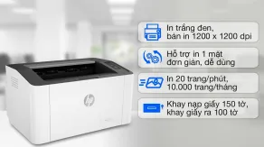 Máy in laser trắng đen đơn năng HP 107a (4ZB77A)