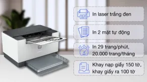 Máy in laser trắng đen đơn năng HP LaserJet M211dw Wifi (9YF83A)