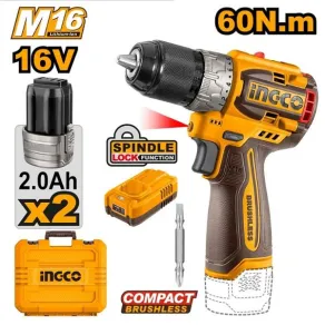 Máy khoan pin 16V Ingco CDLI16682 (2 Pin 2.0Ah, 1 Sạc)