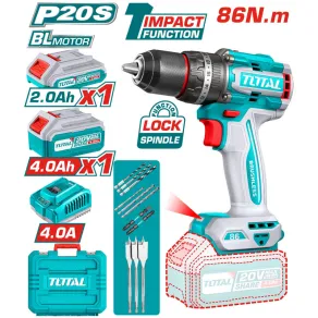 Máy khoan động lực dùng pin 20V Total TIDLI20868 (1 Pin 2.0Ah, 1 Pin 4.0Ah)