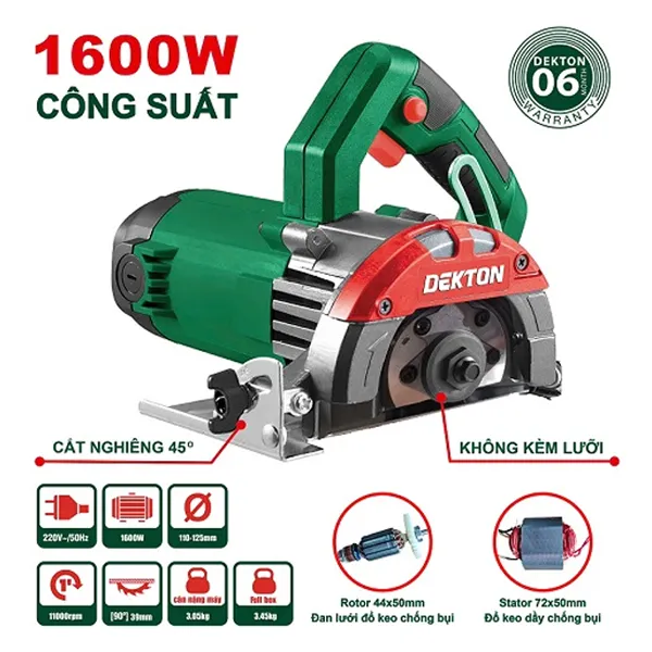 Máy Cắt Gạch & Cưa Gỗ Dekton DK-CG125