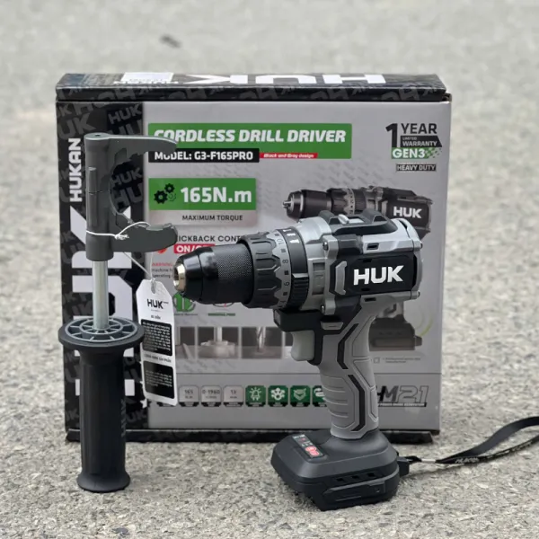 Máy khoan pin 13mm Hukan GEN 3 G3-F165PRO