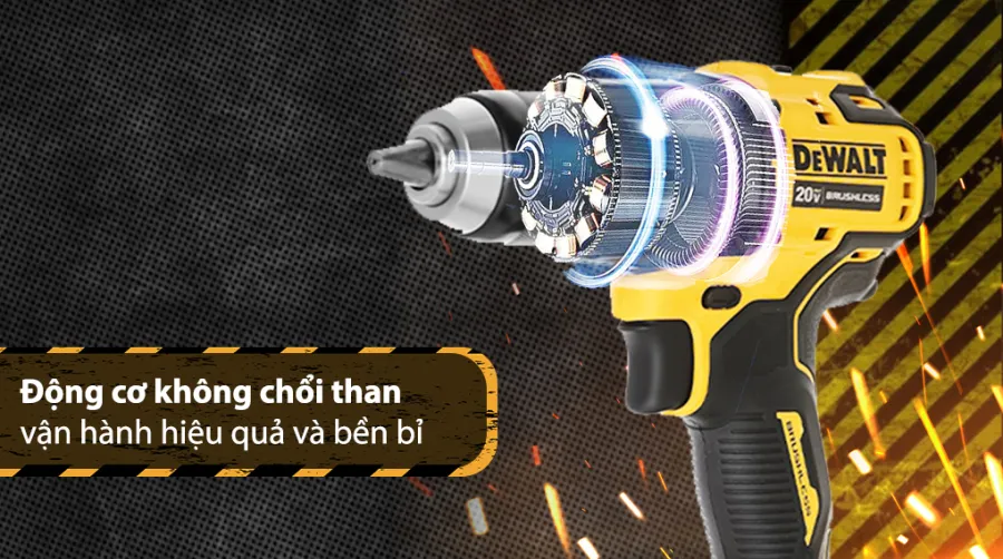 Máy khoan pin dewalt dcd709n-kr 18v không kèm pin sạc - 3