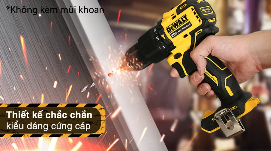 Máy khoan pin dewalt dcd709n-kr 18v không kèm pin sạc - 2