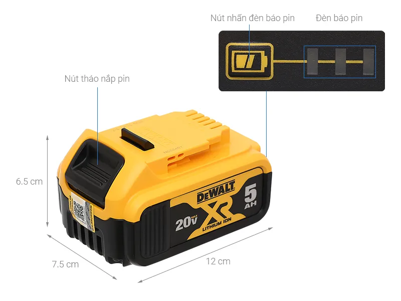 Pin dewalt dcb184-b1 18v 50 ah - 1