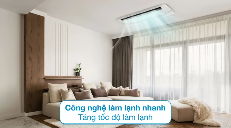 Máy lạnh âm trần 1 hướng lg inverter 15 hp ztnq12gula0 - 2