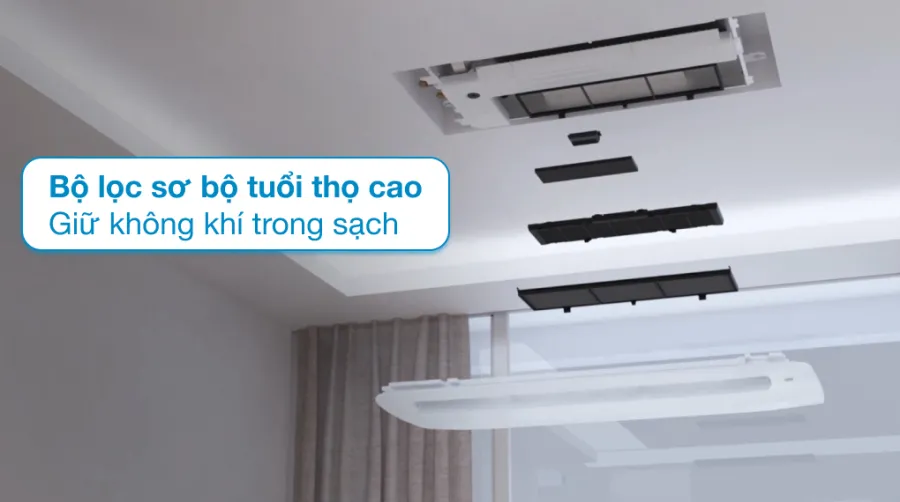 Máy lạnh âm trần 1 hướng lg inverter 15 hp ztnq12gula0 - 5