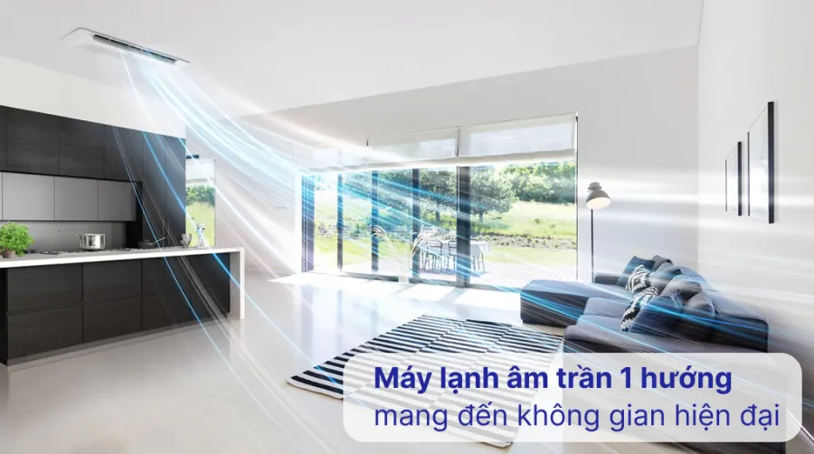 Máy lạnh âm trần 1 hướng samsung wind-free inverter 15 hp ac035tn1dkcea - 1