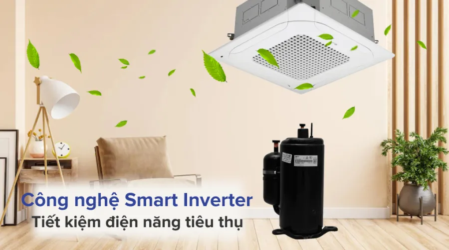 Máy lạnh âm trần lg inverter 5 hp ztnq48gmla0 - 5