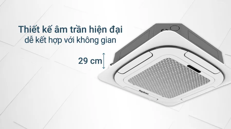 Máy lạnh âm trần nagakawa 5 hp nt-c50r1t20 - 1