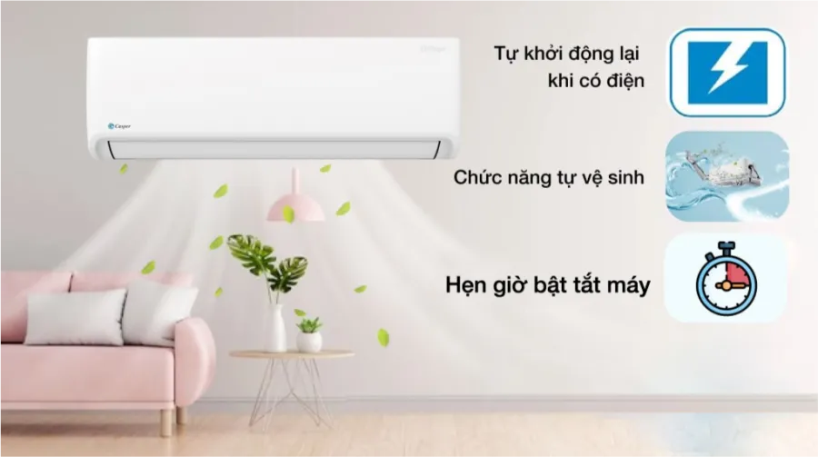 Máy lạnh casper hai chiều inverter 1 hp gh-09is33 - 5