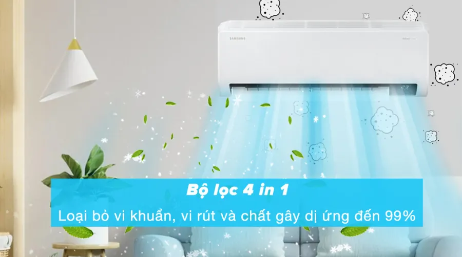 Máy lạnh samsung wind-free inverter 1 hp ar10cyecawknsv - 3