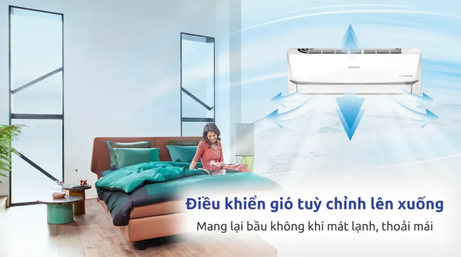 Máy lạnh sharp inverter 1 hp ah-x10zew - 3