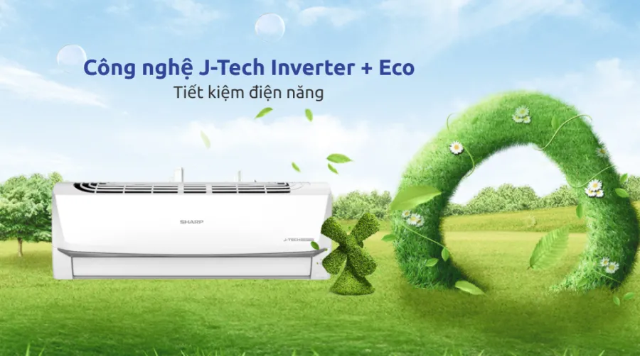 Máy lạnh sharp inverter 1 hp ah-x10zew - 4