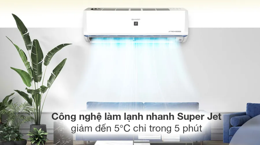 Máy lạnh sharp inverter 1 hp ah-xp10bsw - 2