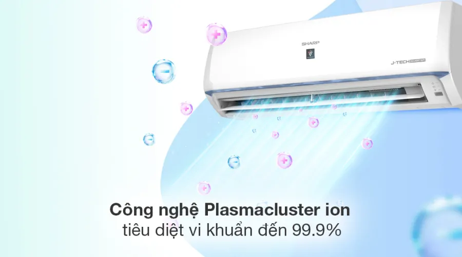 Máy lạnh sharp inverter 1 hp ah-xp10bsw - 4