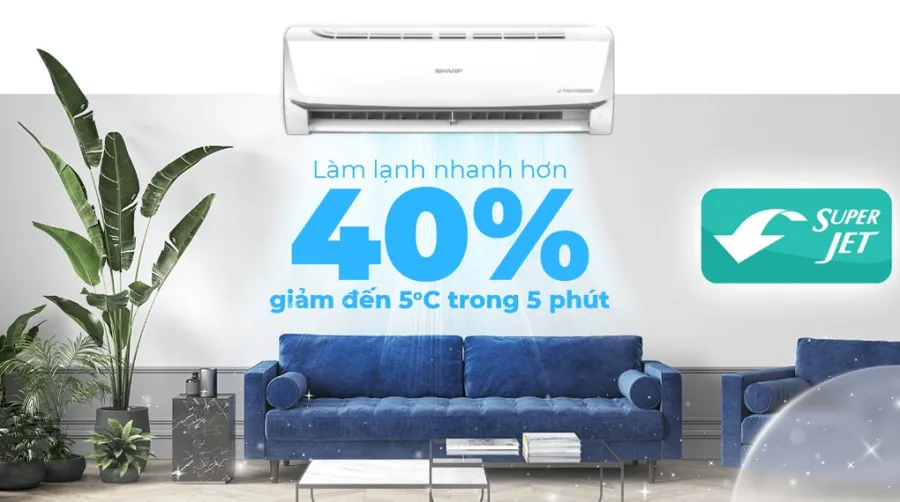 Máy lạnh sharp inverter 15 hp ah-x13zew - 2