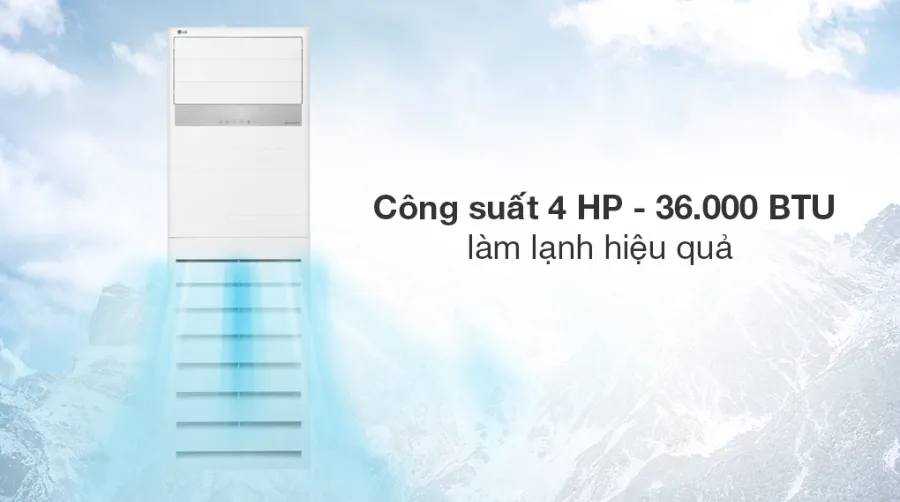 Máy lạnh tủ đứng lg inverter 4 hp zpnq36lr5a0 3 pha - 2