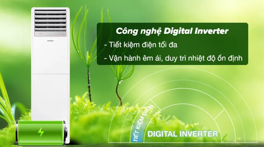 Máy lạnh tủ đứng samsung inverter 5 hp ac048bnpdkctc 3 pha - 4