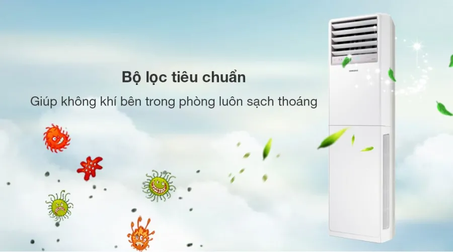 Máy lạnh tủ đứng samsung inverter 5 hp ac048bnpdkctc 3 pha - 5