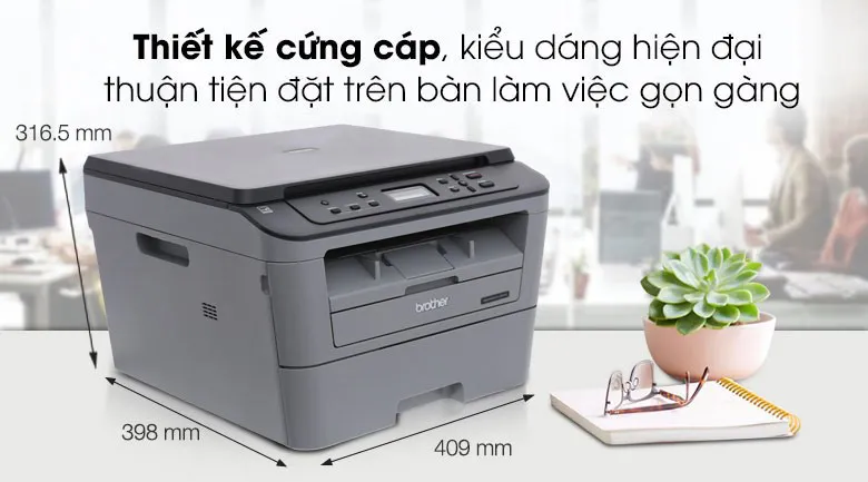 Máy in laser trắng đen đa năng brother dcp-l2520d - 1