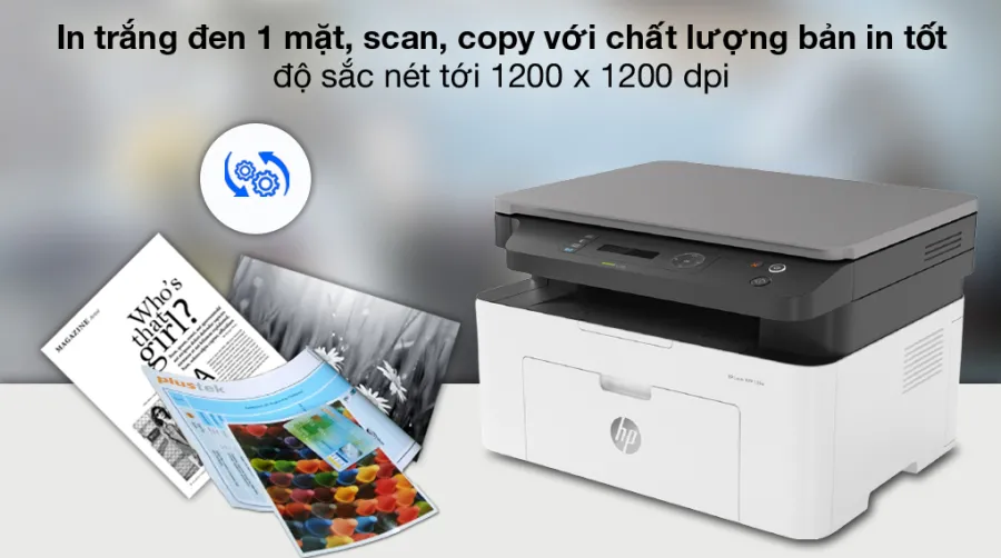 Máy in laser trắng đen đa năng hp laserjet 135w mfp wifi 4zb83a - 4