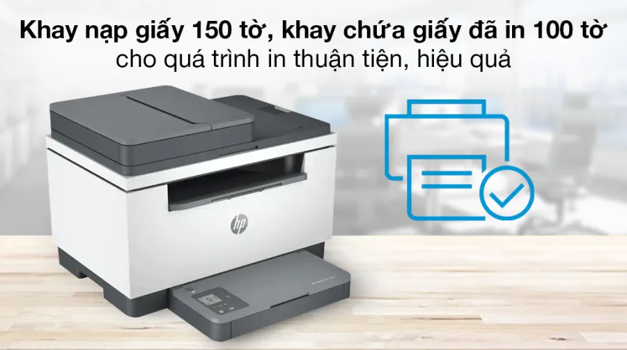 Máy in laser trắng đen đa năng hp laserjet mfp m236sdw wifi 9yg09a - 4