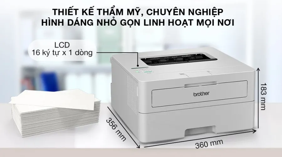 Máy in laser trắng đen đơn năng brother hl-b2180dw wifi - 1