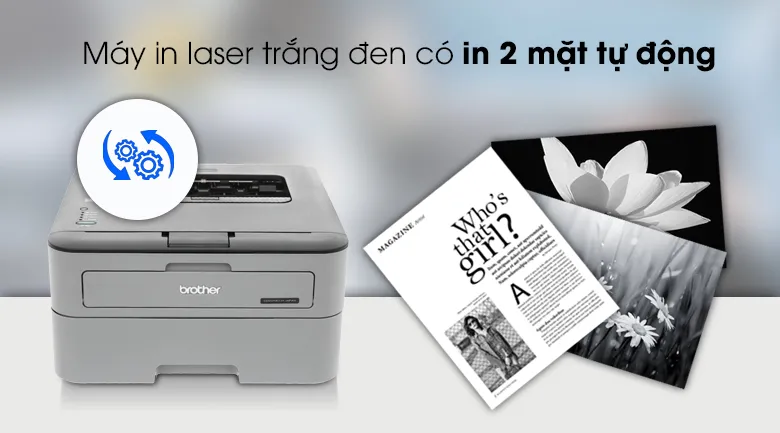 Máy in laser trắng đen đơn năng brother hl-l2321d - 2