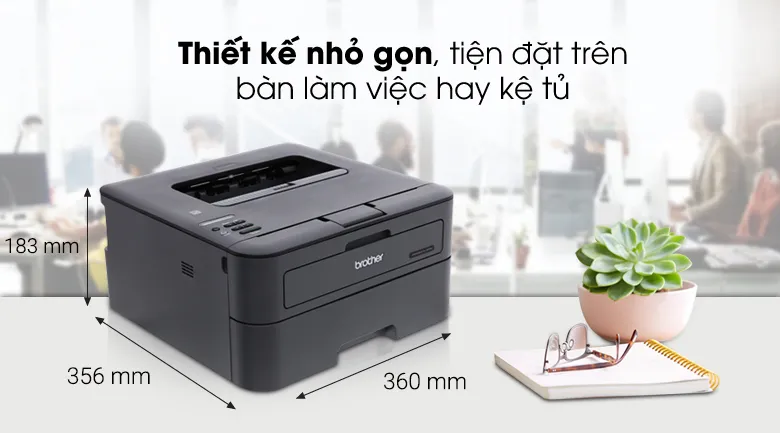 Máy in laser trắng đen đơn năng brother hl-l2366dw wifi - 1