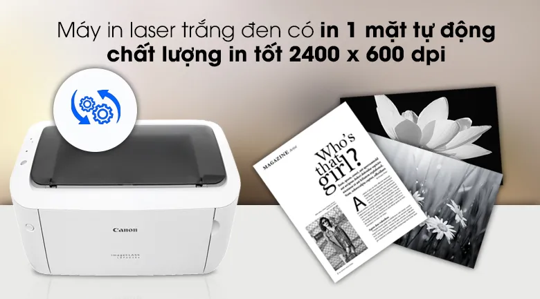 Máy in laser trắng đen đơn năng canon lbp6030w wifi - 3