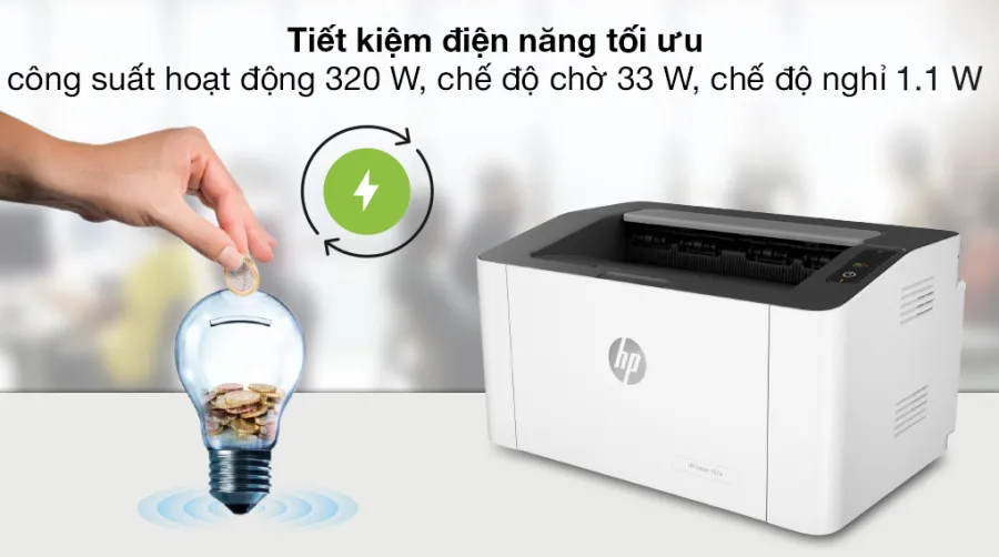 Máy in laser trắng đen đơn năng hp 107a 4zb77a - 5