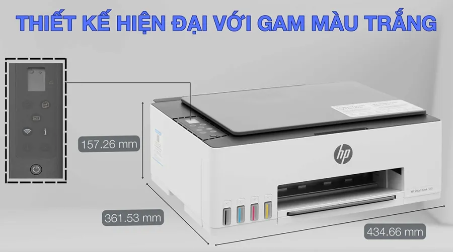 Máy in phun màu đa năng hp smart tank 580 wifi 1f3y2a - 1