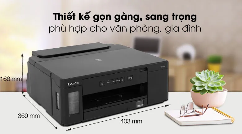 Máy in phun trắng đen đơn năng canon pixma gm2070 wifi - 1