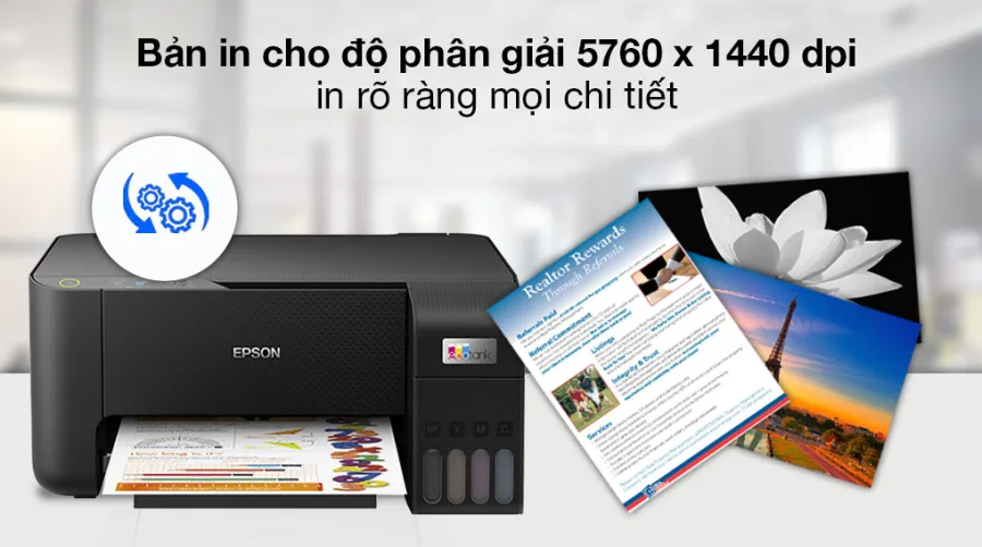 Máy in phun màu đa năng epson ecotank l3210 c11cj68501 - 4