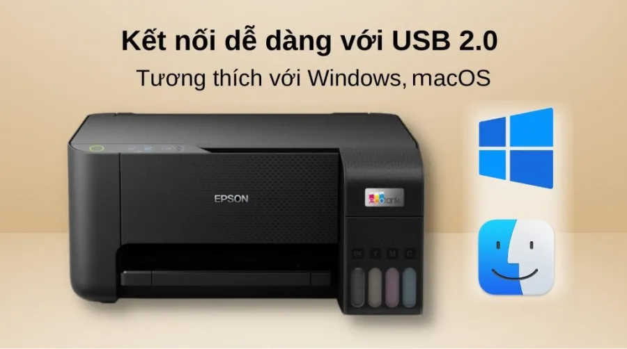 Máy in phun màu đa năng epson ecotank l3210 c11cj68501 - 6