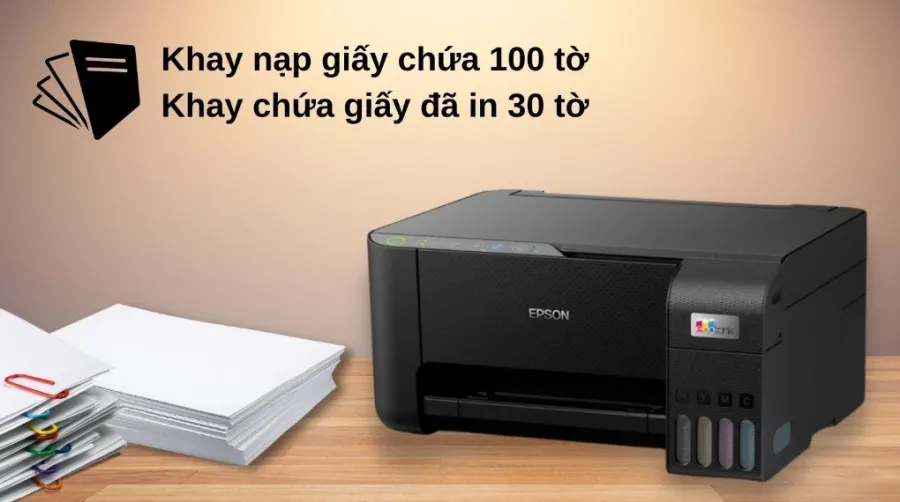 Máy in phun màu đa năng epson ecotank l3250 wifi c11cj67503 - 3