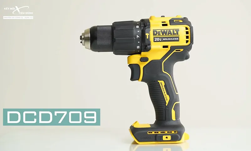 Máy khoan động lực dùng pin dewalt dcd709m1 20v - 4