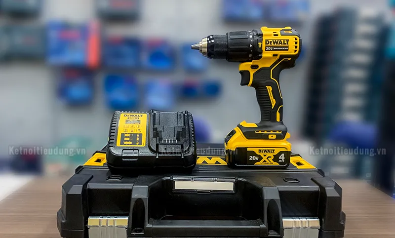 Máy khoan động lực dùng pin dewalt dcd709m1 20v - 1