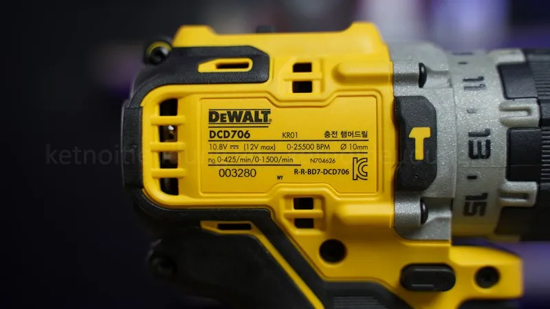 Máy khoan pin 12v dewalt dcd706d1 - 1