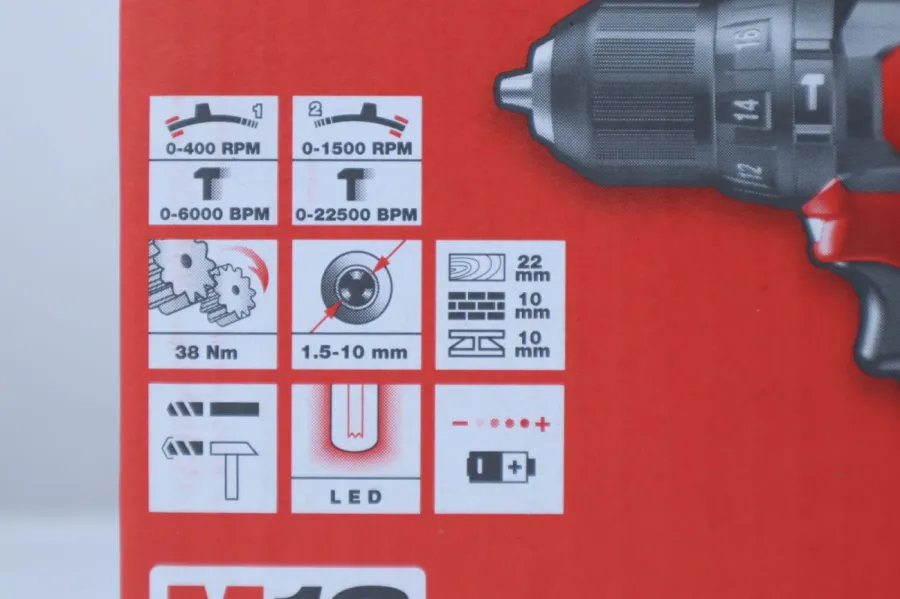 Máy khoan pin 12v milwaukee m12 bpd-0 chưa pin sạc - 5