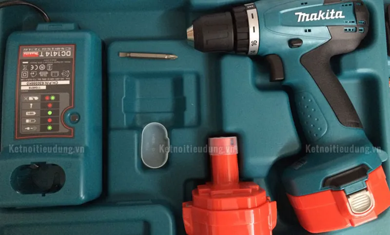 Máy khoan vặn vít dùng pin makita 6281dwe 144v - 3
