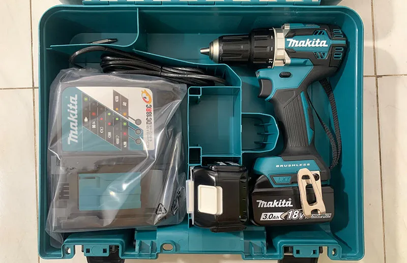 Máy khoan vặn vít dùng pin makita ddf484rfe 18v - 9