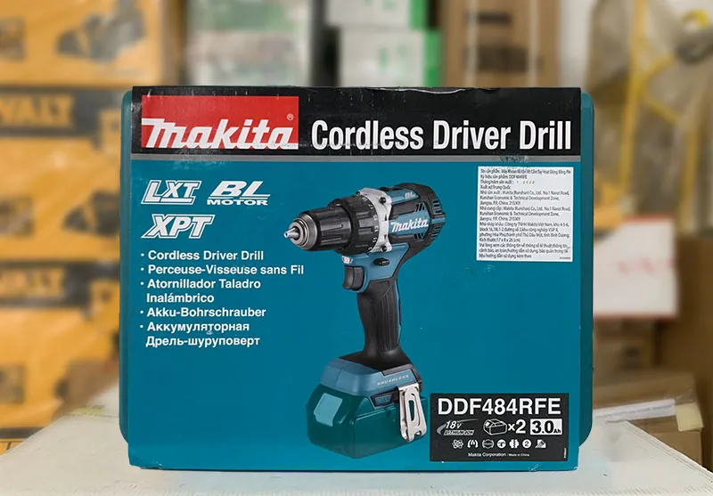 Máy khoan vặn vít dùng pin makita ddf484rfe 18v - 10