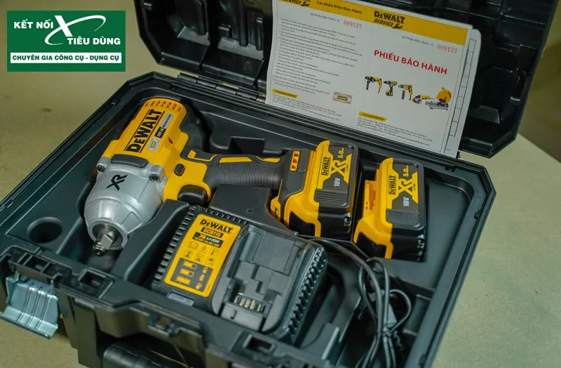 Máy vặn bu lông động lực pin dewalt dcf899hp2-kr - 2