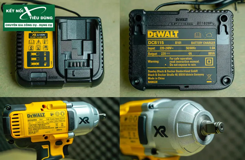 Máy vặn bu lông động lực pin dewalt dcf899hp2-kr - 4