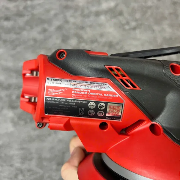 Máy chà nhám quỹ đạo milwaukee m12 fros50 - 2