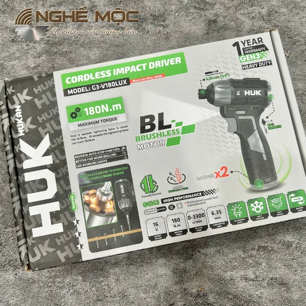 Máy chuyên vít hukan g3-v180lux - 2